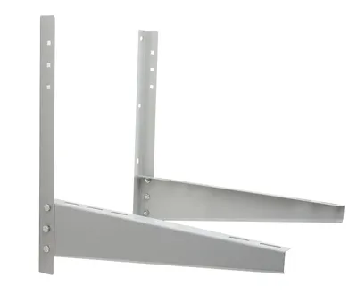 Air Conditioner Double Support AC Fittings White Coating Bracket