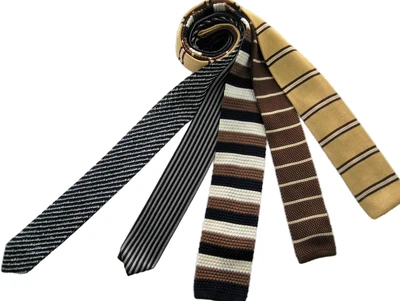 Fashion Micro Polyester Stripe Men's Knit Ties