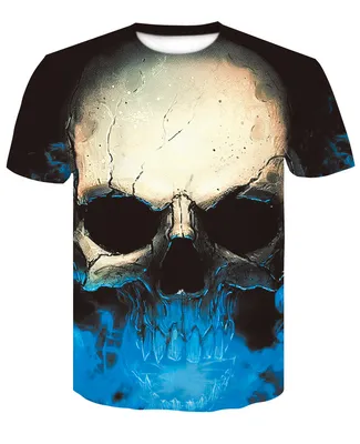 Sublimation 3D Printed Men Gothic T Shirt