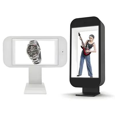 Customization 21.5 Inch 3D Holographic Touch Screen Box Interactive Transparent LCD Display Showcase Holobox