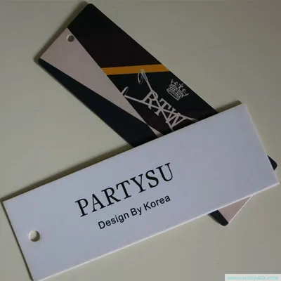 Custom Logo High Qualtiy Thick Paper Garment Clothing Accessories Hangtag