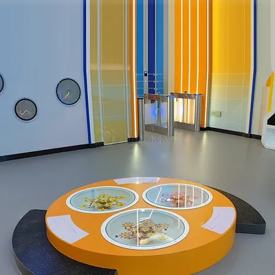 Magic Sensing Garden: Dancing Mechanical Flowers, Science Center Interactive Model Gravity Sensor Lamp Customized Exhibits