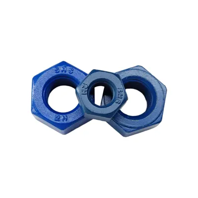 Custom Size ASTM A194 2h Heavy Hex Nut with Xylan Coating All Imperial Sizes Heavy Hex Metal Nut Manufacturer