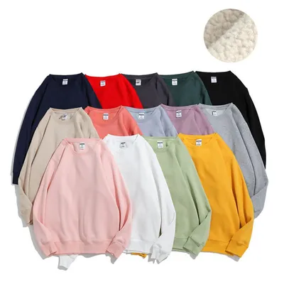 350 GSM Polar Fleece Regular Fit Winter Men Custom Logo Sweatshirts