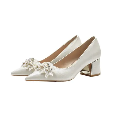Fa-Y6 Wedding Shoes, Bridal Shoes, Non Tiring Feet, Plus Size Bridesmaid Shoes for Women