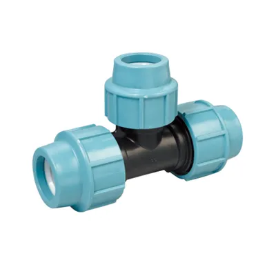 PP 90 Degree Reducing Tee Italy Compression Pipe Fittings