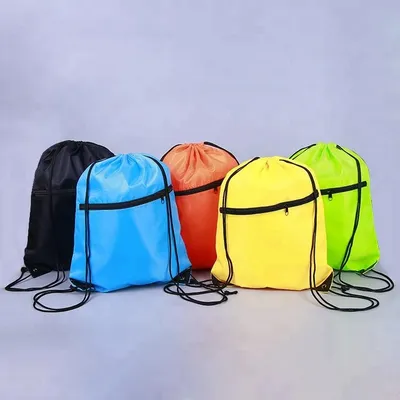 Fashion Sports Polyester Drawstring Bag