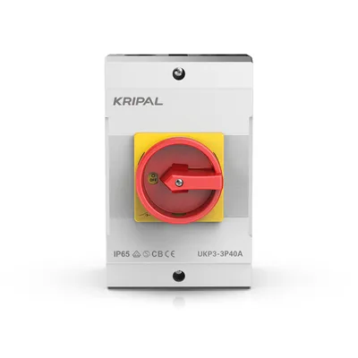 OEM ODM Manufacturer Kripal on off 40A Isolating Switch IP65 Disconnector 3 Poles Rotary Switches