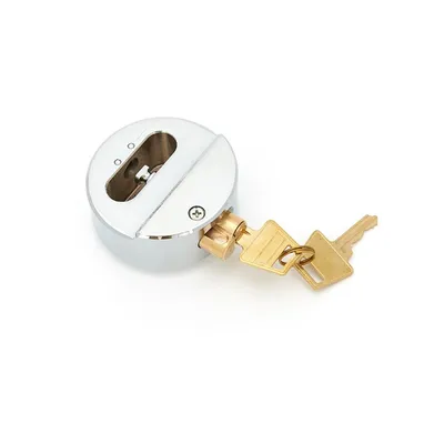 73mm Heavy Duty Hockey Puck Padlock Truck and Trailer Security Door Lock with 2 Keys