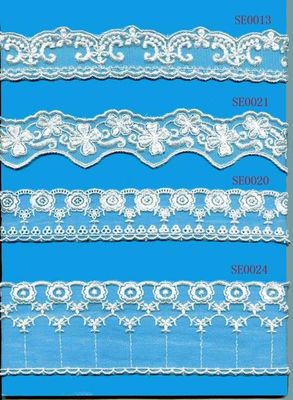 Embroidered Mesh Lace
