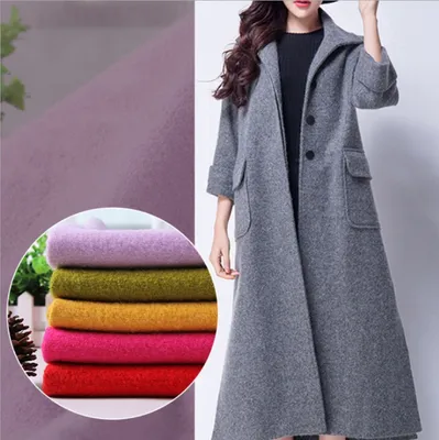 30% Wool 70% Polyester Solid Color Semi Worsted Overcoat Fabric