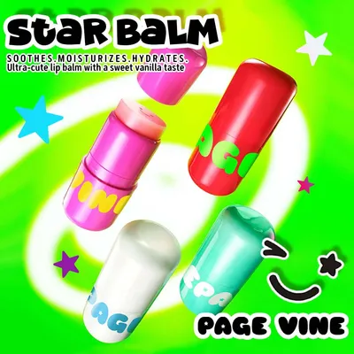 High-Quality Texture Makeup Lip Gloss Moisturizing Long Lasting Vegan Waterproof Star Lip Balm