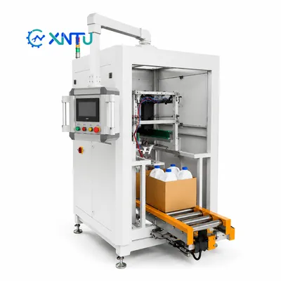 Advanced Case Packing Machine Touch Screen Control for Glass Bottles