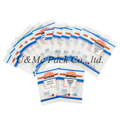 Moisture Proof Back Center Sealed Nut Seed Food Packaging Bag