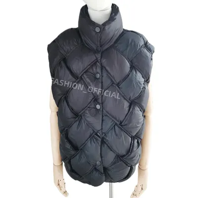 Men′ S Puffer Jackets Winter Black Clothes Light Padded Polyester Coat
