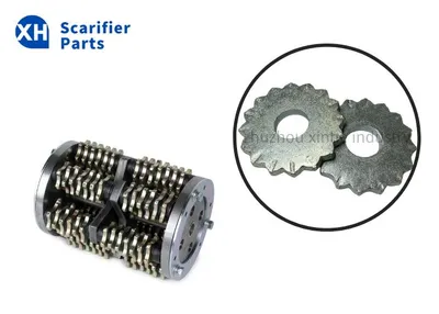 8 Pins Scarifier Cutters 12PT Carbide Tipped Blades for Road Surface Planning Machines Drums