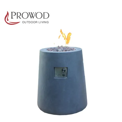 Concrete Gas Fire Pit Table for Outdoor Use