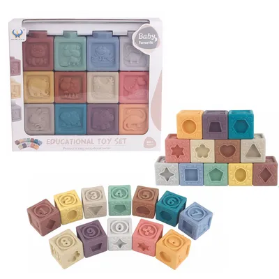 Soft Animal Math Stacking Toy for Kids' Educational Play