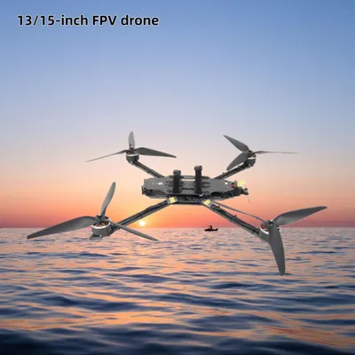 2025 Newest Design Racing 15inch with Carbon Fibre Night Vision Camera Remote Control 10km Transmission Fpv Drone