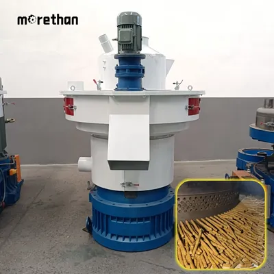 Ring Die 4-10mm 2-3t/H 110kw 380V Wood Pellet Mill Biomass Pelletizer Bagasse Pellet Production Line Palm Kernel Shell Pelletizing Machine Wood Pellet Machine