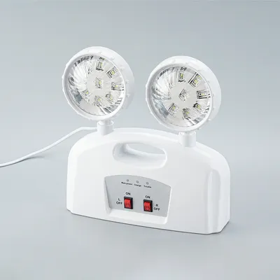 Built Battery Automatic Household Portable Double Head LED Emergency Light