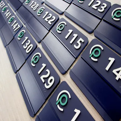 Acrylic Braille Door Number Sign for Ada Policy