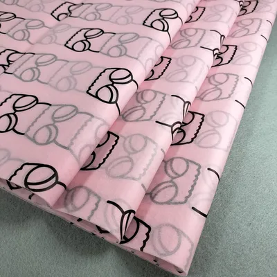 Custom Tissue Paper with Your Logo, Clothing Wrapping Tissue Paper Eco Friendly Pocket Pink Tissue Paper