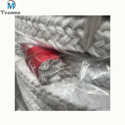 High Temperature Resistant Braided Ceramic Fiber Square Rope with Ss Wire