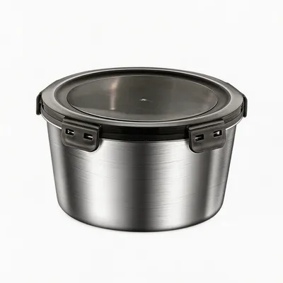 304 Stainless Steel Storage Tableware Lunch Box Food Container Airtight with PP Lid Durable Kitchen Use Wholesale