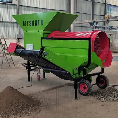 High Efficiency Rotary Drum Screen for Sand and Topsoil