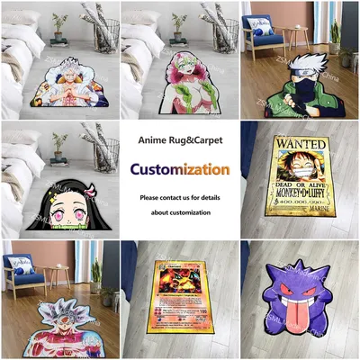 Custom Rug Irregular Luxury Cartoon Anime Rug Handmade Carpet Area Rugs