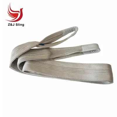 2ply Eye-Eye Polyester Flat Webbing Slings for Crane Lifting