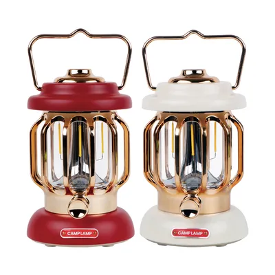 Mini Retractable Rechargeable Camping Hanging Lamp LED Warm Light Kit