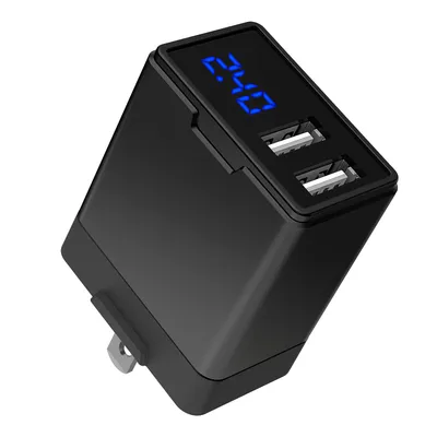 LED Display Folding Travel Wall Travel Charger for Mobile Phone