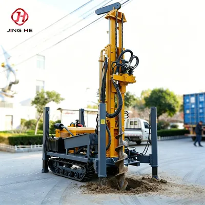 260m Deep Water Well Drilling Rig Full Hydraulic Rotary Drilling Machine Price