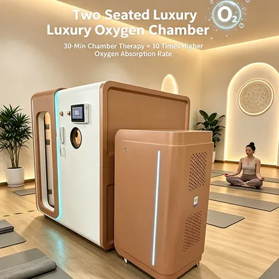 Luxury Two Occupant Hbot Chamber 2.0ATA Equipped with Bibs System Physio Cabin Custom Logo Bulk Wholesale