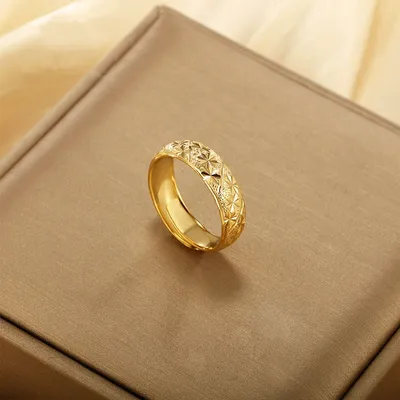 Gold Plating Party Birthday Christmas Gifts Wholesale Jewelry Finger Rings for Men Women