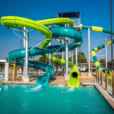 Bulk Wholesale Fiberglass Water Slide for Water Park Chain Operators