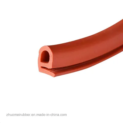 Vulcanized E Shape Silicone Sponge Rubber Seal for Oven Cabinet Sealing