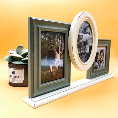 Living Room Decoration Texture Pretty Combination Solid Wood Photo Frame