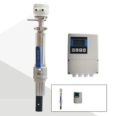 Insertion Sensor 4-20mA Electromagnetic Flowmeter for Installation and Measurement of Large Diameter Pipelines