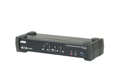 4-Port USB 3.0 4K Displayport Mst Kvmp™ Switch (Cables included) --Aten CS1924m