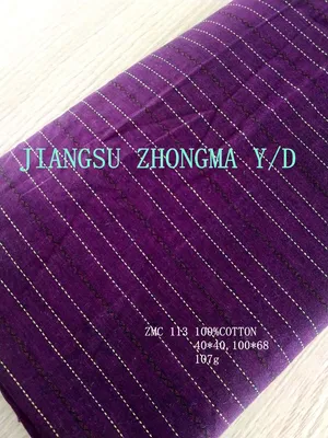 Zmc 113 100%Cotton Y/D Stripe Textile