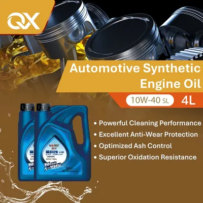 High Quality Base Oil 4L 10W-40 Synthetic Blend Engine Oil for Better Fuel Efficiency and Engine Protection Advanced Engine Oil