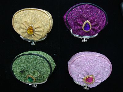 Two Compartment Coin Purse With Piping (DA-PC-11042)