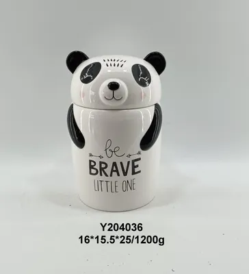 Ceramic Animal Panda Box