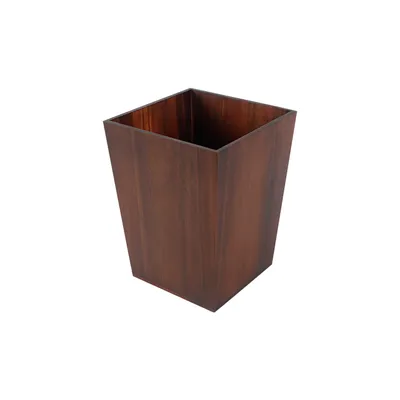 Wood Wastebasket Simple Garbage Bin for Office Bathroom Living Room