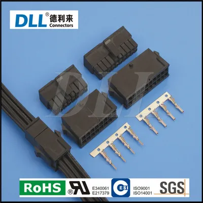 3.0mm Pitch Multi Pin Plastic Wire Connector for PCB Wiring Harness Assembly
