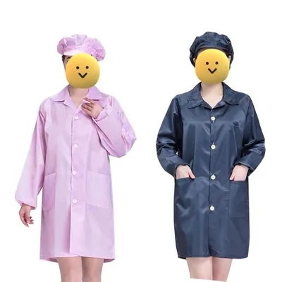 ESD Lab Coats for Cleanroom Anti-Static Apparel Garment