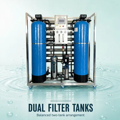 Compact Industrial Water Treatment Machine for Small Water Plants Reverse Osmosis Purifier Equipment for Production